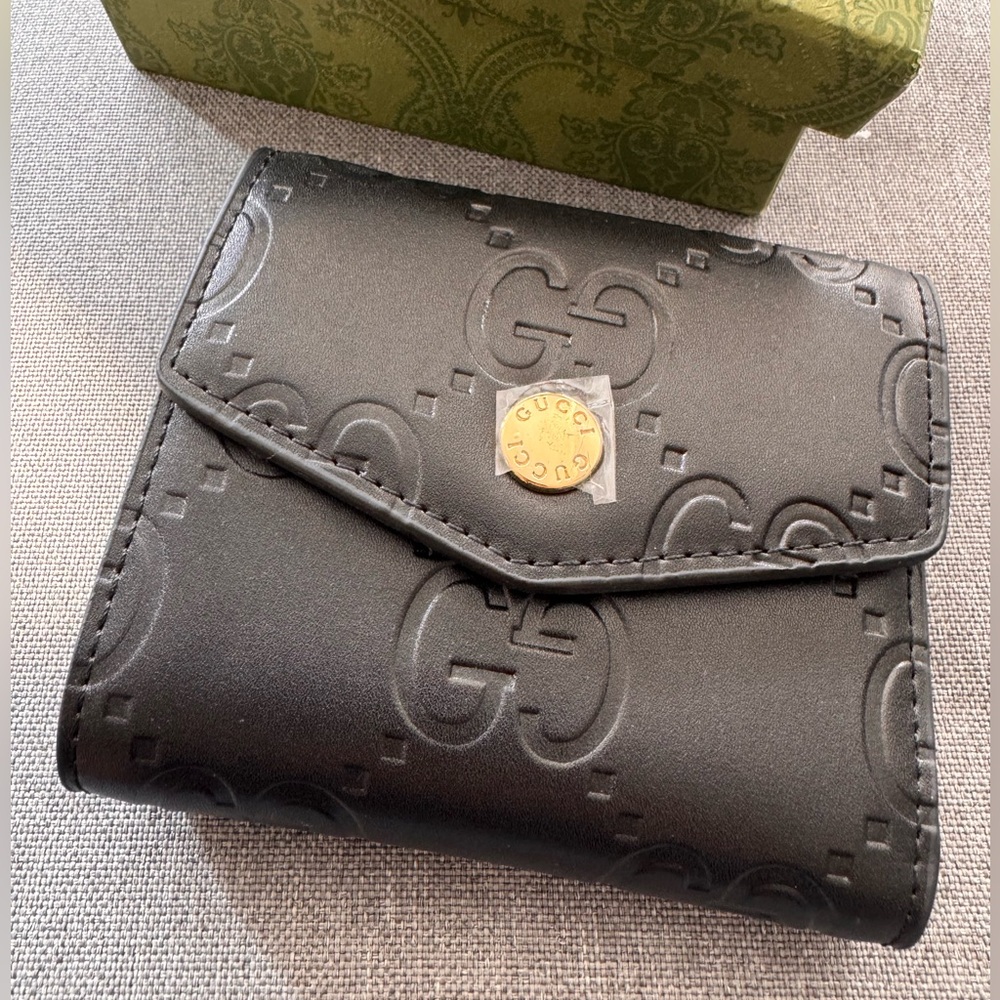 Gucci Black Embossed Wallet